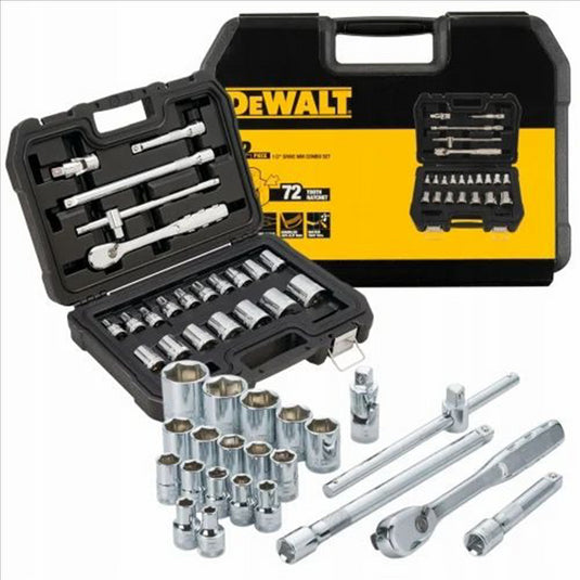 DeWalt  Mechanics Tools Kit And Socket Set; 22-Piece