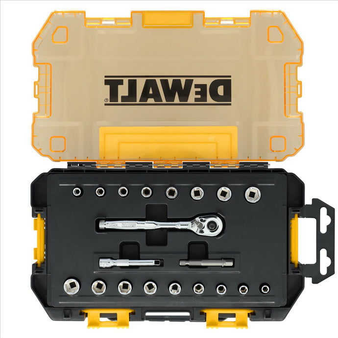 DEWALT TOUGHSERIES TOUGH BOX 1/4 in. Drive Mechanics Tool Set - 20 Piece