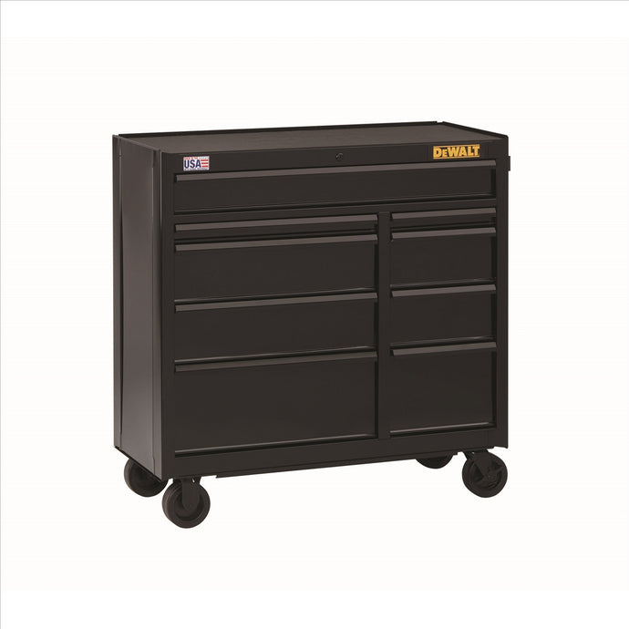 DeWalt 9-Drawer Rolling Cabinet; 41 in.; Black