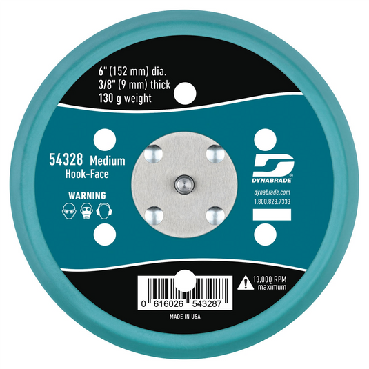 Dynabrade 6 IN HOOK-FACE SANDING PAD