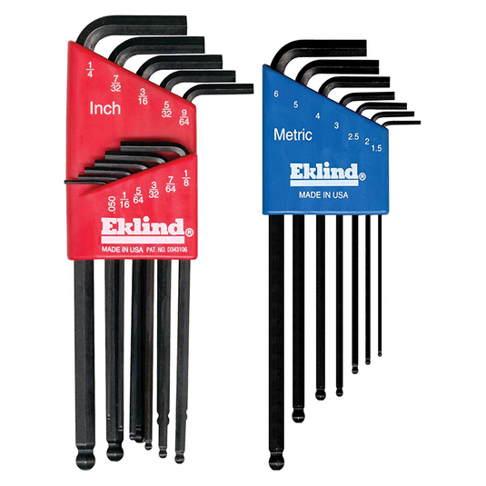 Eklind Tool Company HEX KEY SET 18 PC BALL END 13211/13607 COMBO
