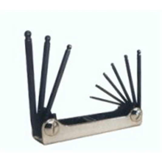 Eklind Tool Company 7-Piece SAE Ball End Fold-Up Hex Key Set