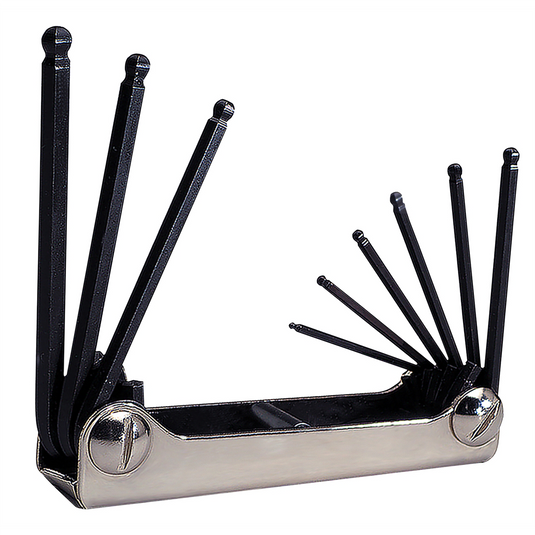 Eklind Tool Company 9-Piece SAE Ball End Fold-Up Hex Key Set