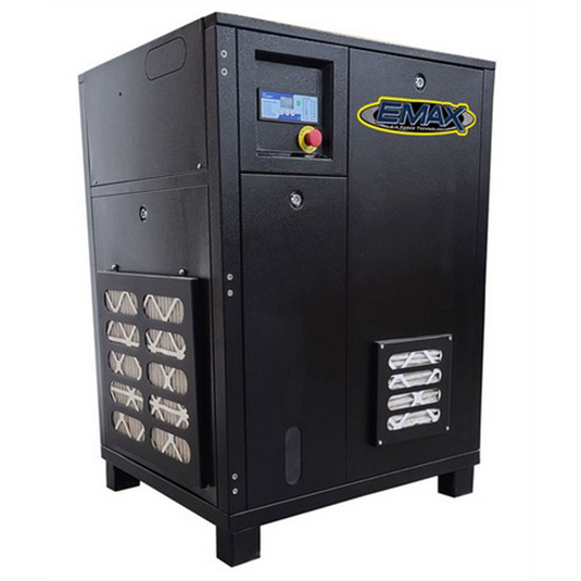 Emax Compressor 5HP 3PH Industrial Rotary Screw Compressor-Cabinet Only