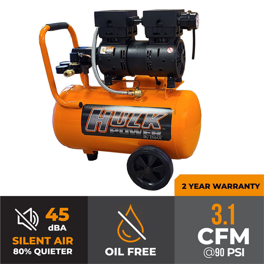 Emax Compressor Hulk 1hp 6 Gal. Silent Air Portable Compressor