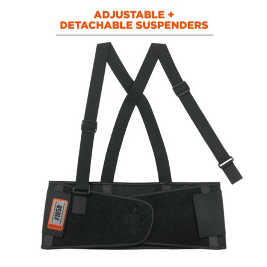 Ergodyne 1650 2XL Black Elastic Back Support