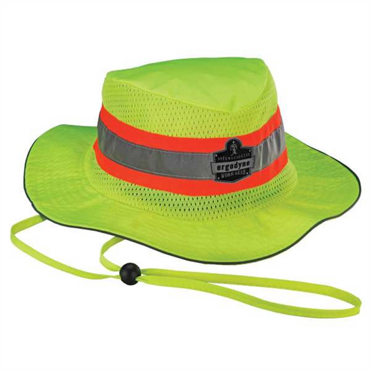 Ergodyne 8935CT S/M Lime Evap. Class Headwear Ranger Hat w/CT