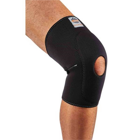 Ergodyne 615 S Black Knee Sleeve w/ Open Patella/Anterior Pad