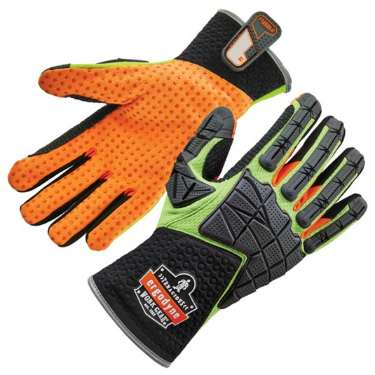 Ergodyne 925F(x) 2XL Lime Std Dorsal Impact-Reduce Gloves