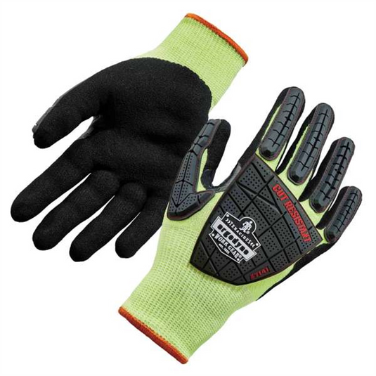 Ergodyne 7141 S Lime Nitrile-Coated DIR Level 4 Cut-Resis Gloves