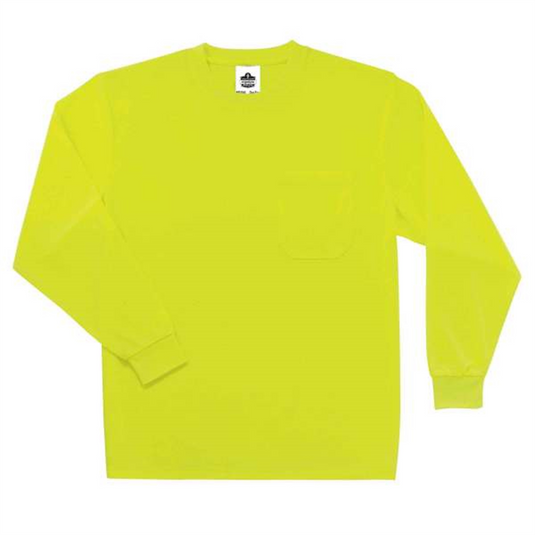 Ergodyne 8091 S Lime Non-Cert Long Sleeve T-Shirt
