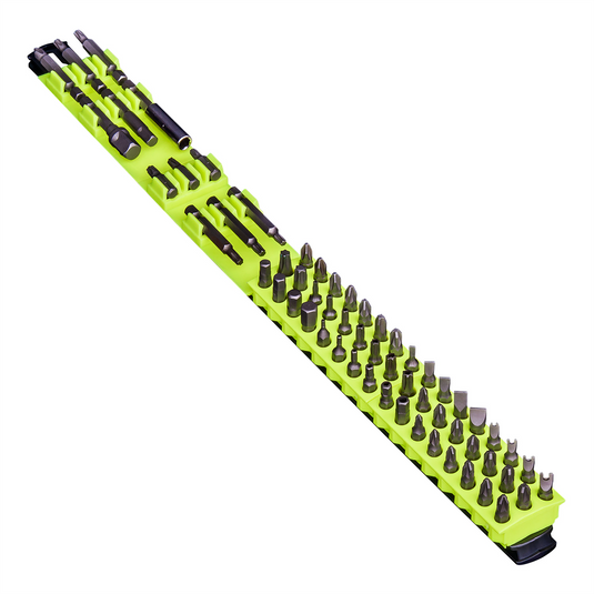 Ernst Mfg. 18"" 60 Tool Magnetic Bit Bar - Black/Hi-Viz