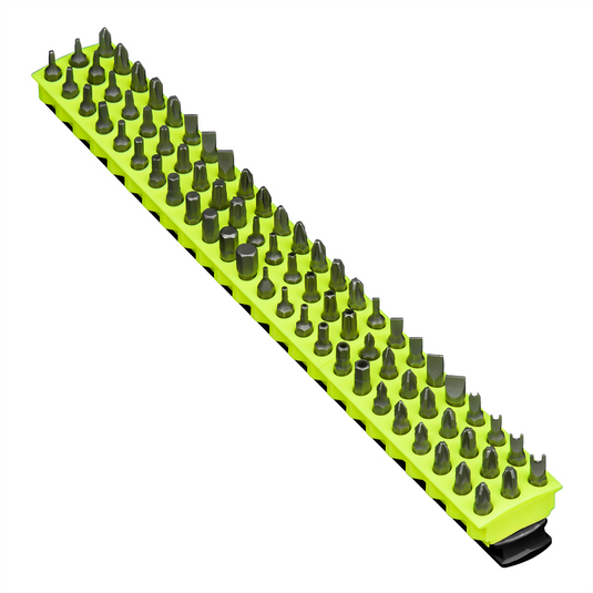 Ernst Mfg. 13"" 72 Tool Magnetic Bit Bar - Black/Hi-Viz