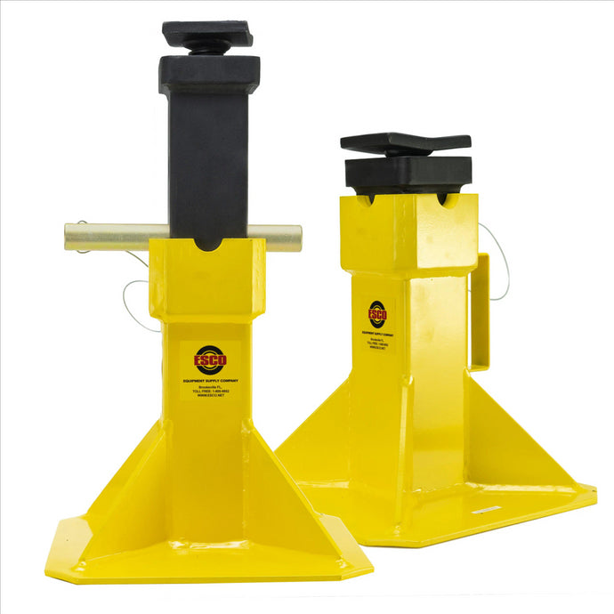 ESCO 22 ton jack stand (pair) with adjustable post