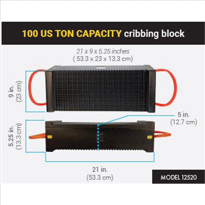ESCO 100 US TON CAPACITY cribbing block 21 x 9 x 5.25 inches