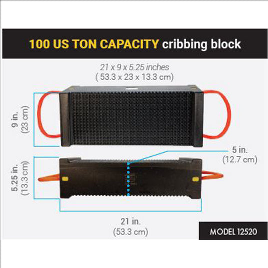 ESCO 100 US TON CAPACITY cribbing block 21 x 9 x 5.25 inches
