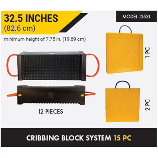 ESCO Cribbing Block System 15 PC; 100-Ton