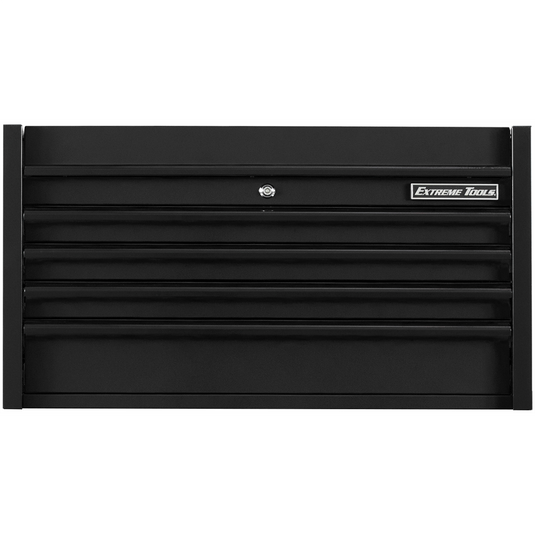 Extreme Tools DX Series 41in. W X 25in. D 4 Drawer Top Chest; 100 lbs Slides; Matte Black with Black Drawer Pulls