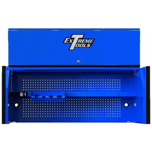 Extreme Tools Extreme Tools RX Series Professional 55""W x 25""D Extreme Power Workstation&reg; Hutch Blue; Black Drawer Pulls