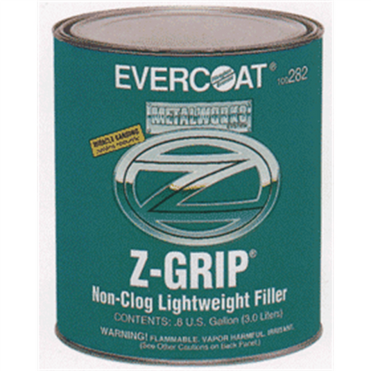 Fibre glass Evercoat Z-GRIP 100282 Performance Lightweight Body Filler; 3 L Can; Green-Yellow; Liquid