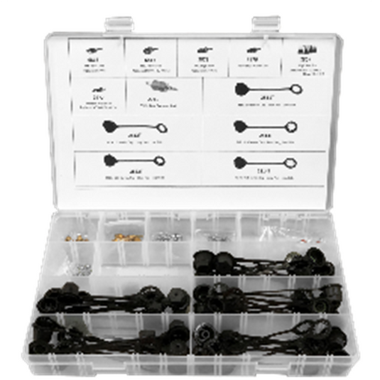 FJC R-1234yf Valve Core Service Port and Service Port Cap Assortment