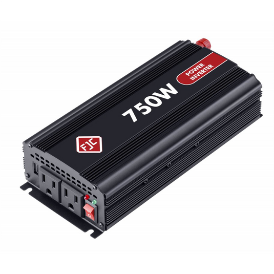 FJC 700 Watt High Efficiency DC to AC Power Inverter with Dual Outlets and a USB port
