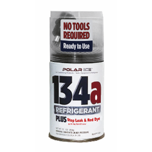 FJC R-134a with stop leak; red dye and o-ring conditioner - 12 oz