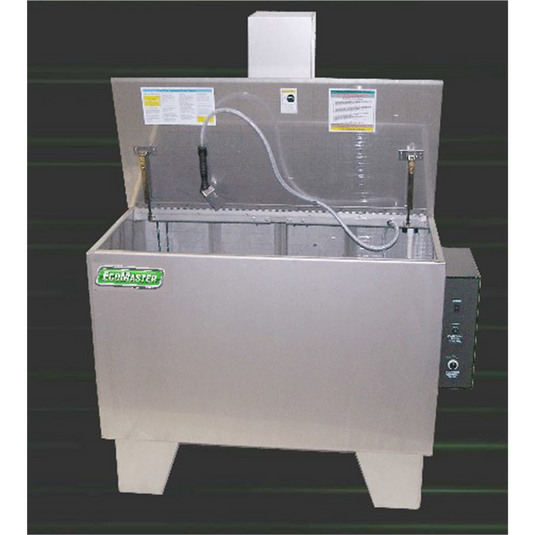 Fountain Industries 80 Gallon Heated Agitating Lift Parts Washer - 230 volt