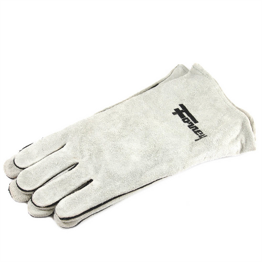 Forney Industries Gray Leather Welding Gloves (Men's L)