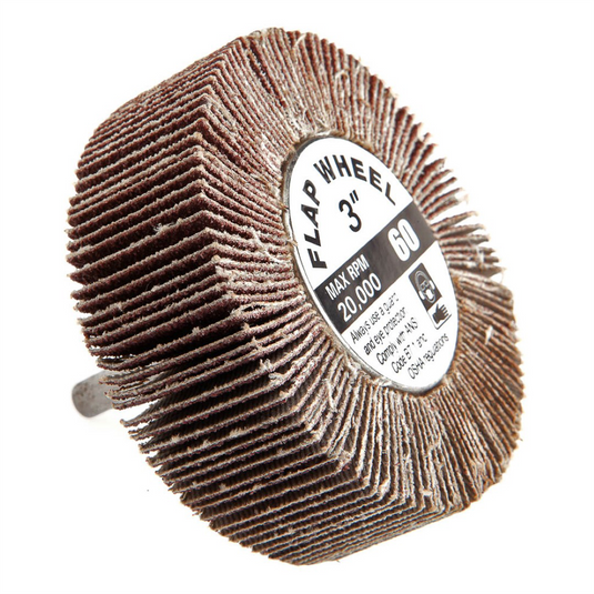 Forney Industries Forney 60181 Flap Wheel; Shank Mounted; 3 in x 1 in; Grit: 60