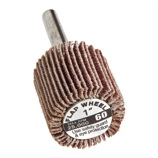 Forney Industries Forney 60190 Flap Wheel; Shank Mounted; 1 in x 1 in; Grit: 60