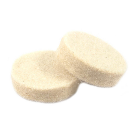 Forney Industries Polishing Wheel; Felt Replacement; 1 in (2-Pack)
