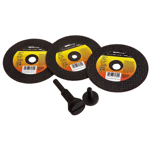 Forney Industries Cut-Off Wheel Kit; 3 in; 5-Pieces