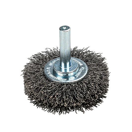 Forney Industries Command PRO Wire Wheel Crimped; 2 in x .014 in x 1/4 in Shank; Bulk
