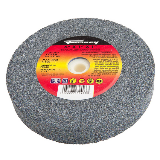 Forney Industries Bench Grinding Wheel; 6 in x 1 in x 1 in