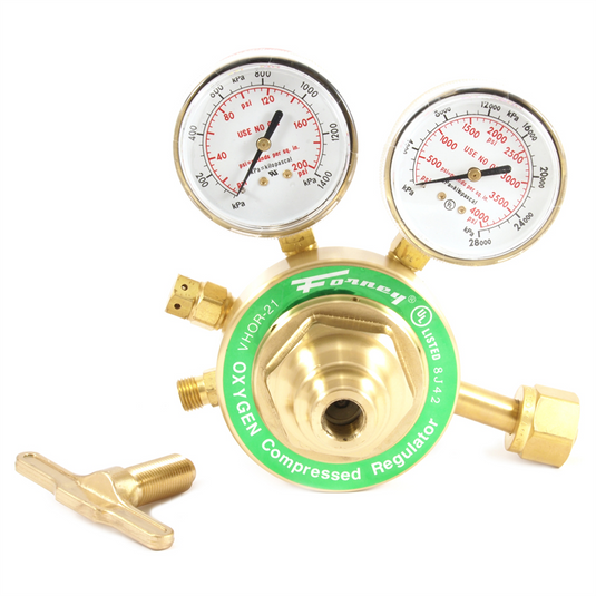 Forney Industries 450 Series Oxygen Regulator; 2-1/2 in Side Mount