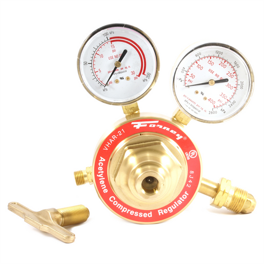 Forney Industries 450 Series Acetylene Regulator; 2-1/2 in Side Mount