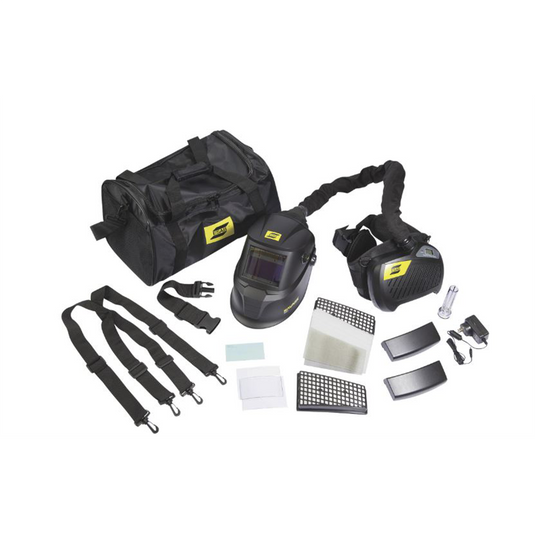Firepower ESAB Freezone Savage A40 PAPR Welding Helmet with Grind Mode and Filter/Blower System