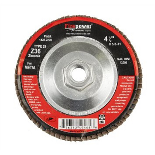 Firepower FLAP DISC 4-1/2 5/8-11 36GR