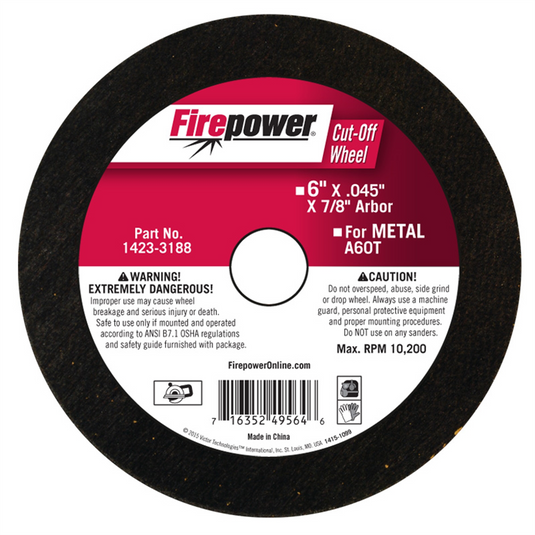 Firepower CUT-OFF WHEEL; 6