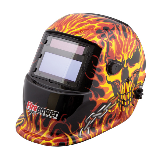 Firepower Firepower Auto-Darkening Helmet - Fire & Skull