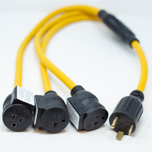 Firman Power Cord TT-30P to 3x5-20R 3ft Extension 10 AWG