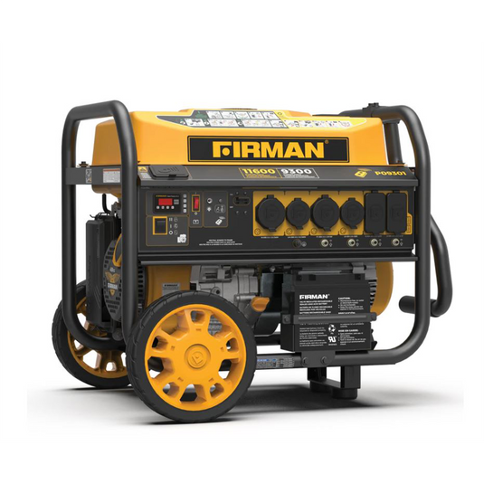 Firman Generator; 9300W/11;600W; Gasoline; Remote Start; 120/240V; w/ Wheel Kit; CO