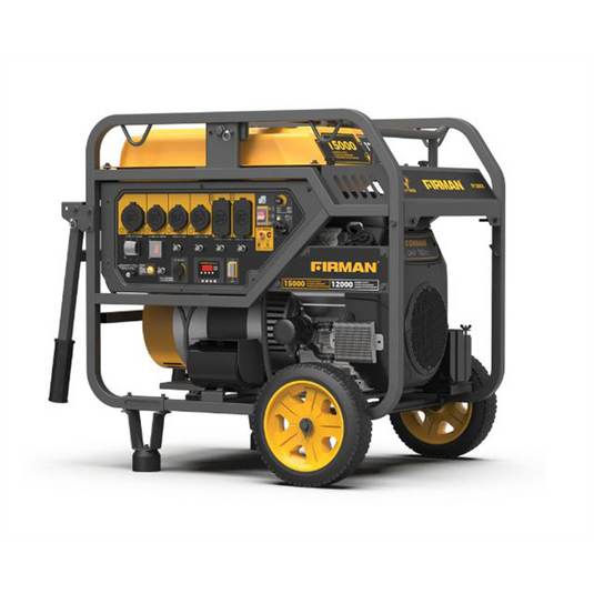 Firman Generator; 12000W/15000W; Gas; Electric Start; 120/240V; CO