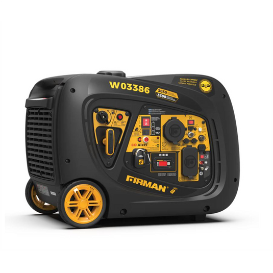 Firman Inverter; 3300W/3650W; Gasoline; Remote Start; 120V w/CO Alert