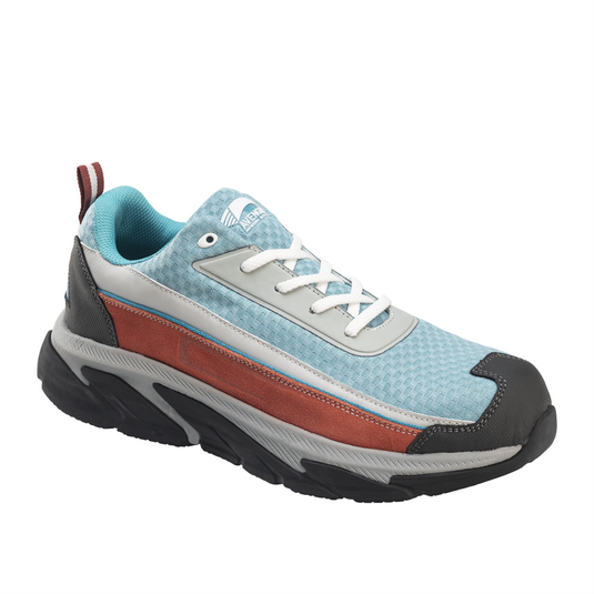 Avenger Work Boots Avenger Work Boots - Electra Series - Women's Low Top Athletic Shoe - Aluminum Toe - AT | SD | SR - Grey | Turquoise - Size: 4M