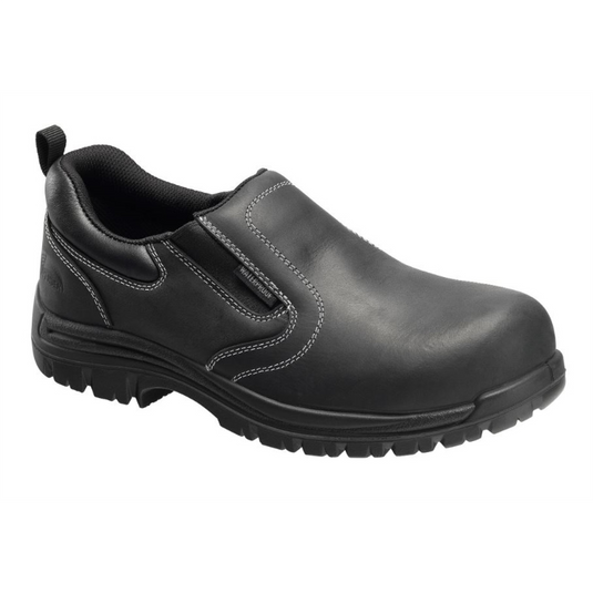 Avenger Foreman Series - Men's Low Top Slip-On Shoes - Composite Toe - IC|EH|SR - Black/Black - Size: 9M
