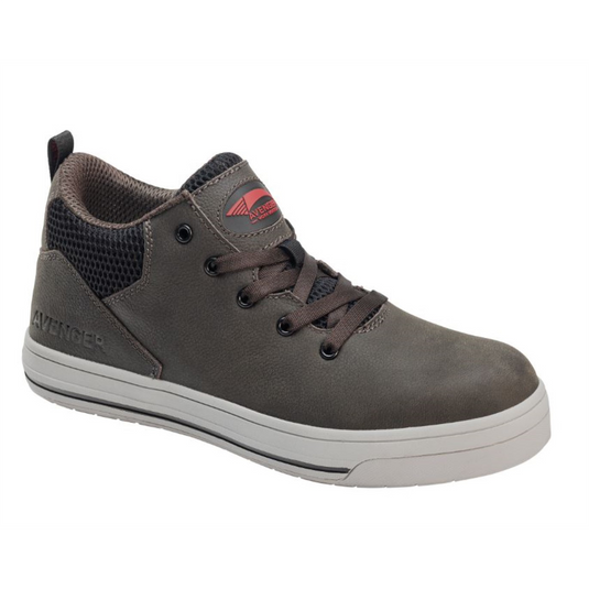 Avenger Swarm Series - Men's Mid Top Casual Boot - Aluminum Toe - AT | SD | SR - Grey - Size: 11M
