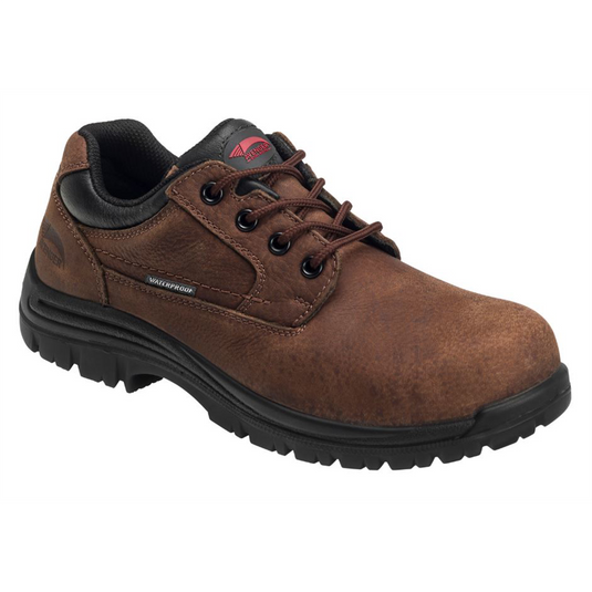 Avenger Foreman Oxford Series - Men's Mid Top Slip-On Boots - Composite Toe - IC|EH|SR - Brown/Black - Size: 7M