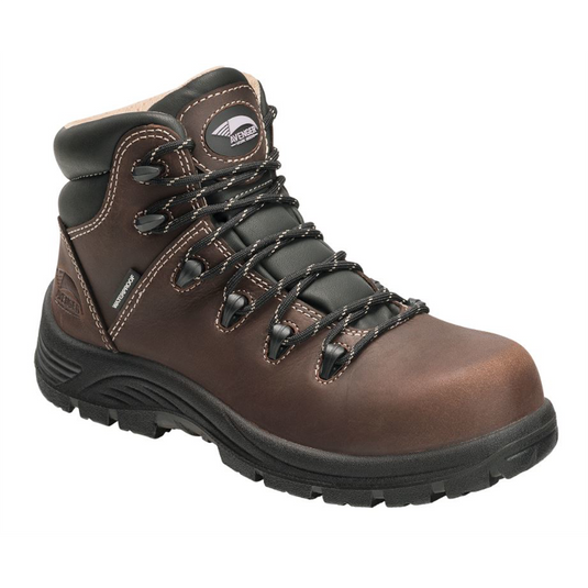 Avenger Work Boots Avenger Work Boots - Framer Series - Women's High Top Work Boots - Composite Toe - IC|EH|SR|PR - Brown/Black - Size: 12M